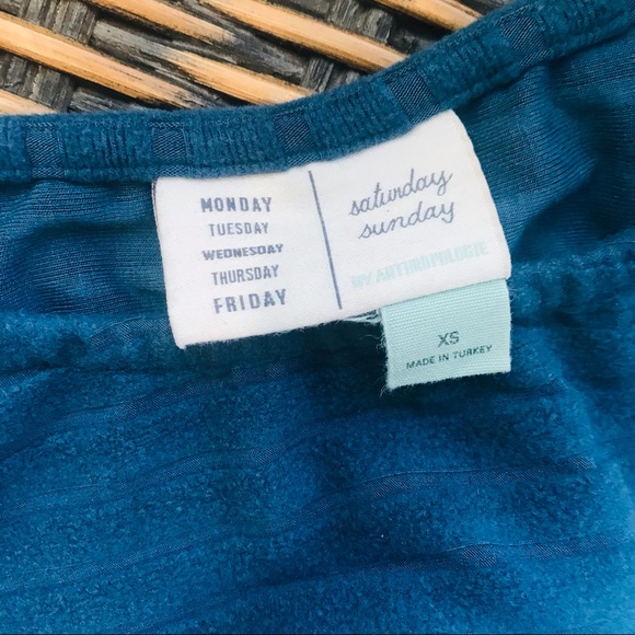 Anthropologie Saturday Sunday Velvet Pullover Top Sz XS - Picture 10 of 11